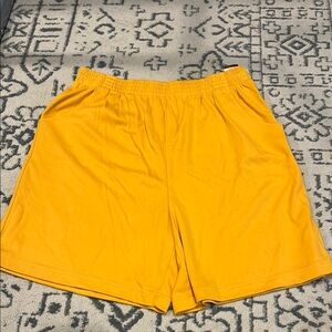 NWT Vintage Karen Scott Yellow Gold Casual Mom Shorts Large